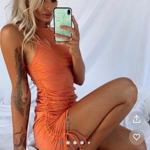 Motel Ardilla Mini Dress Trippy Wave